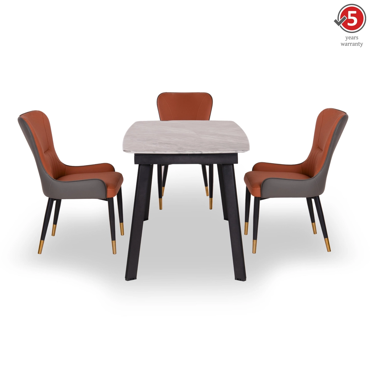 4 Seater 4 Seater Aura LuxeStone Dining Set