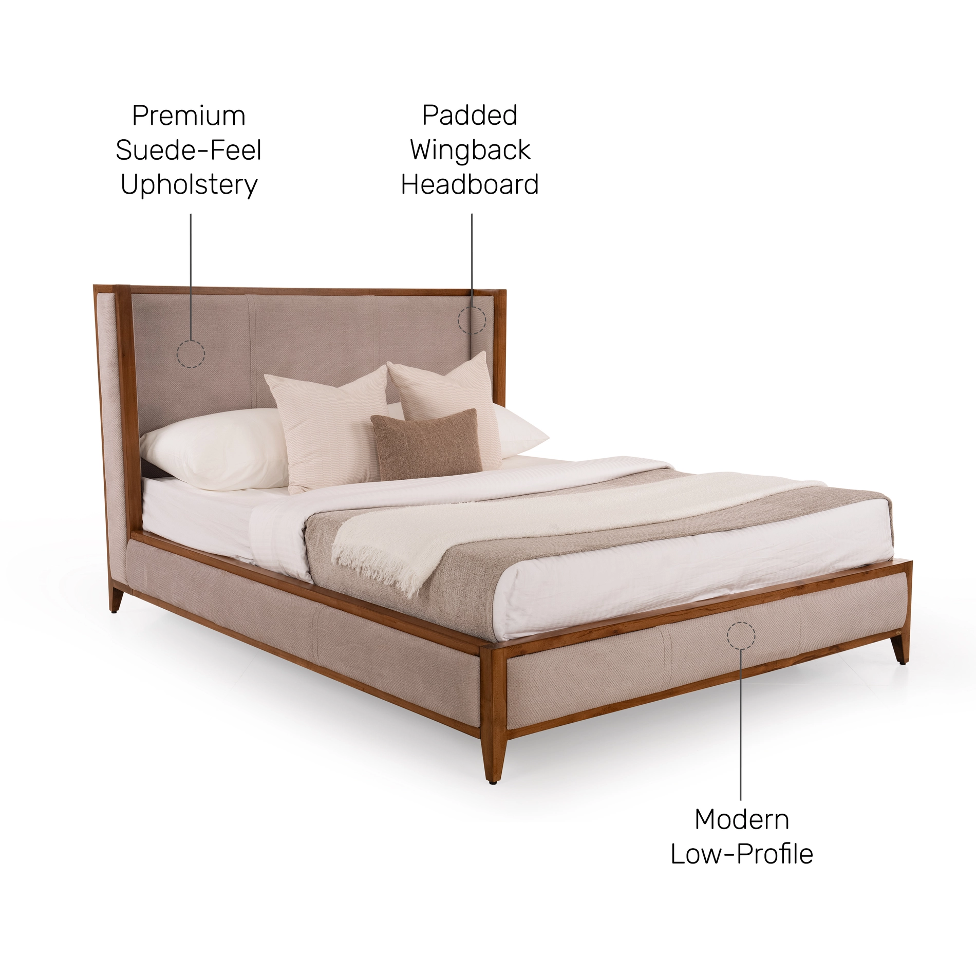259841746450906 Kingsley King Size Bed – Regal Comfort in Chestnut Beige