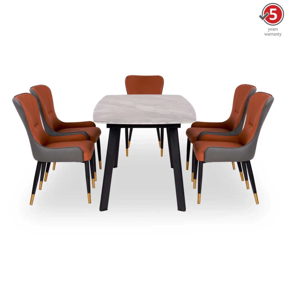 594141719382096 Aura LuxeStone 6-Seater Dining Set