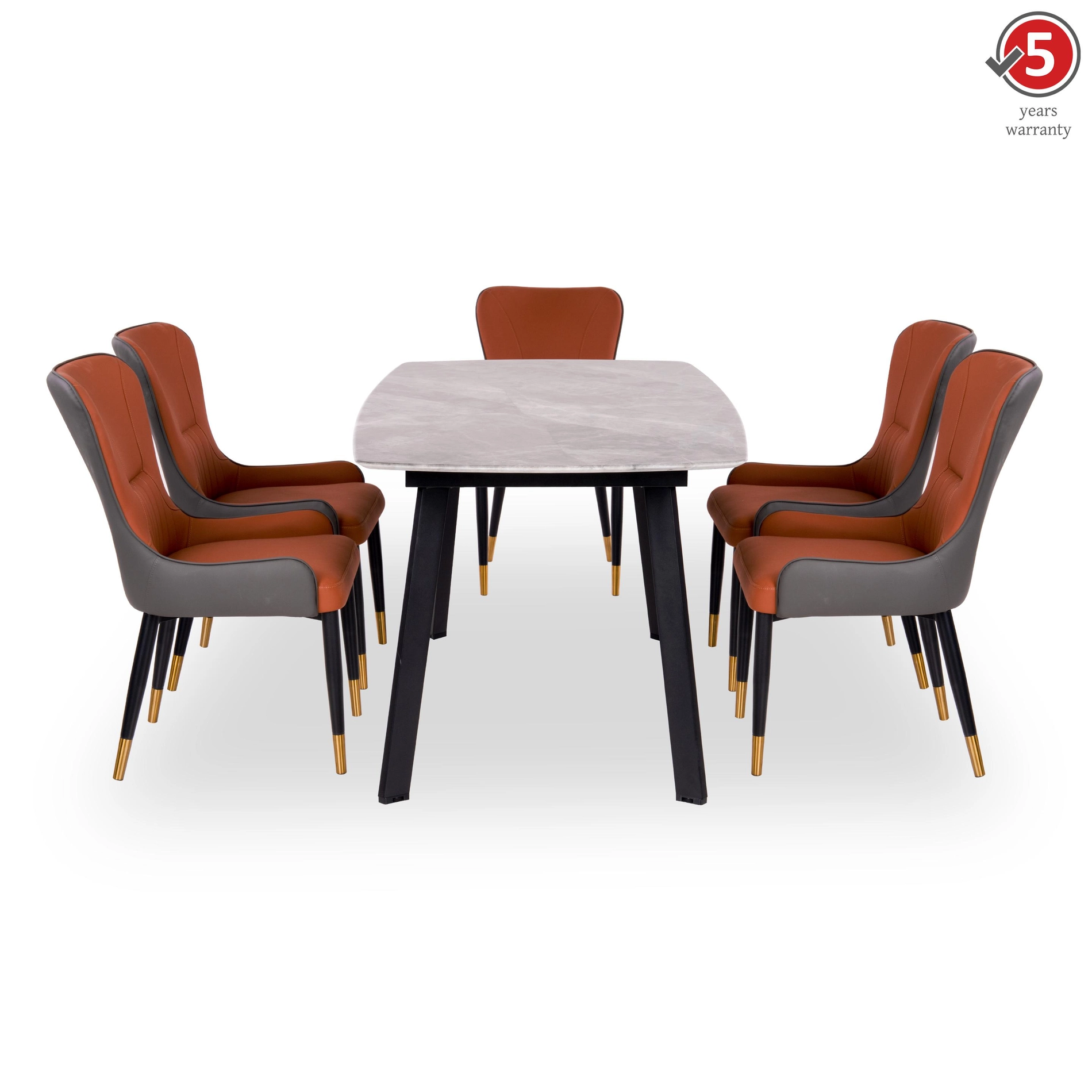 594141719382096 Aura LuxeStone 6-Seater Dining Set