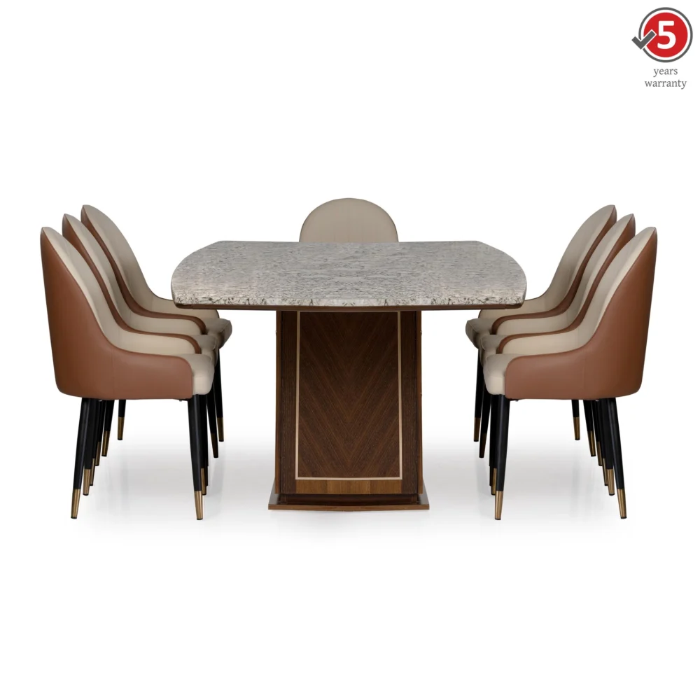 627781695031537 Ivory 8 Seater Premium Dining Set