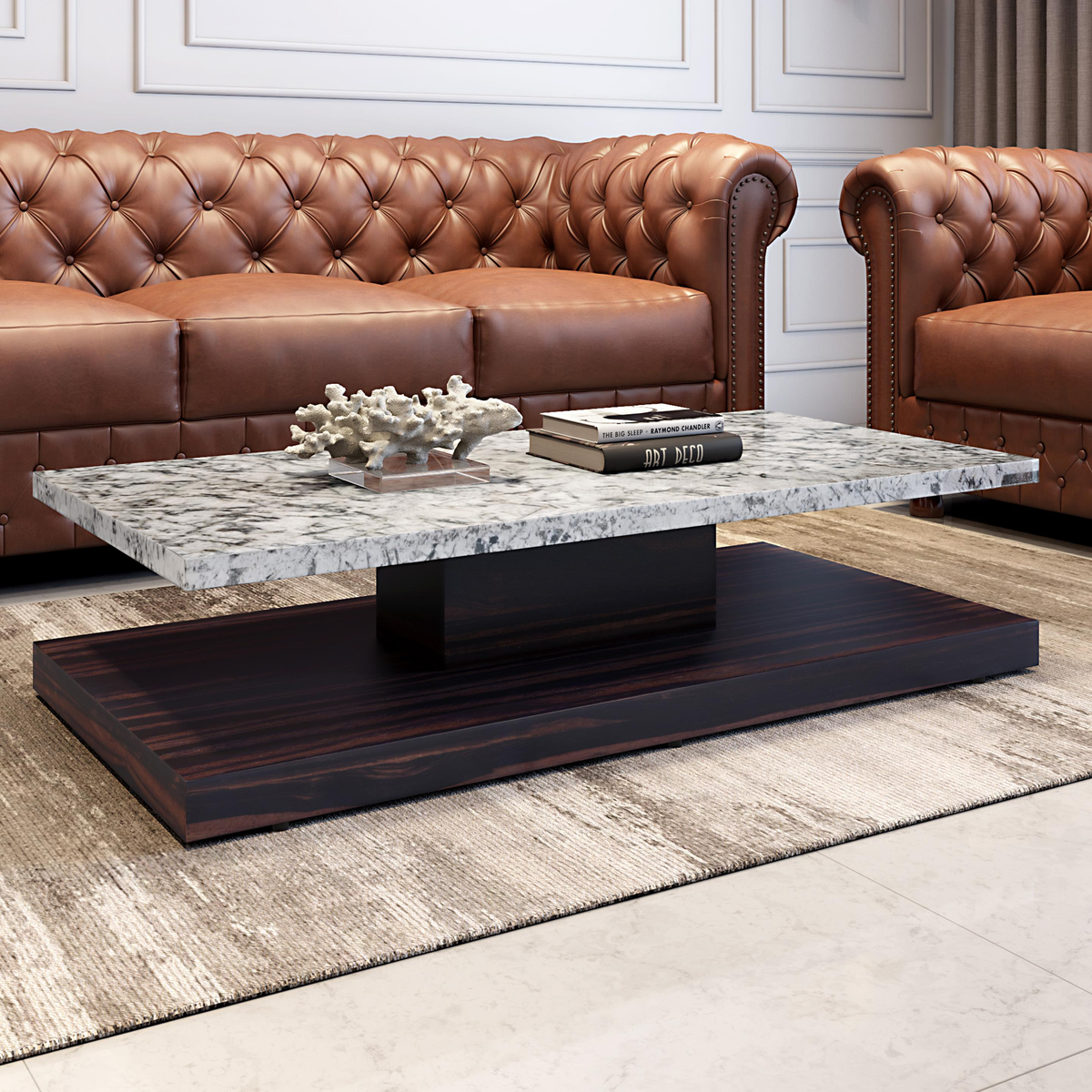 677021681548471 Hannah Granite Veneer Coffee Table – Sleek Urban Luxury