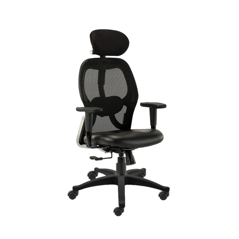 HOF Boss Elite High Back Executive Office Chair – Leatherette Ergonomic Revolving Chair