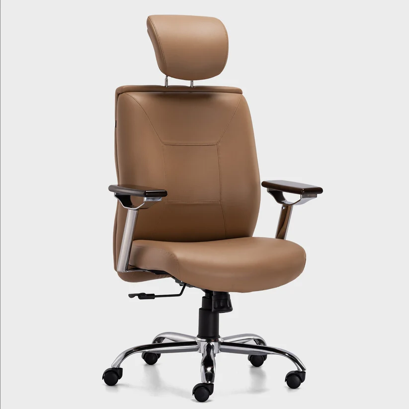 HOF Boss Elite High Back Executive Office Chair – Leatherette Ergonomic Revolving Chair