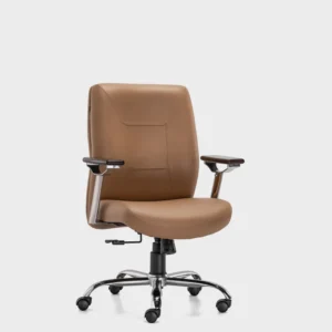 HOF Boss Elite Executive Office Chair – Medium Back Leatherette Ergonomic Chair