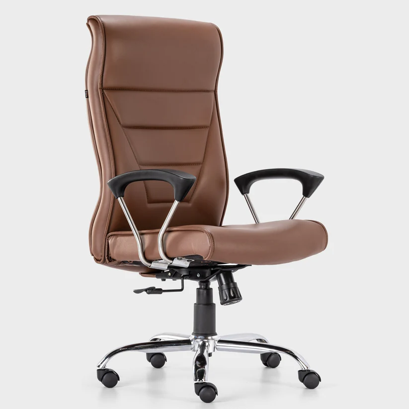 HOF Stable High Back Executive Office Chair – Leatherette Ergonomic Revolving Chair