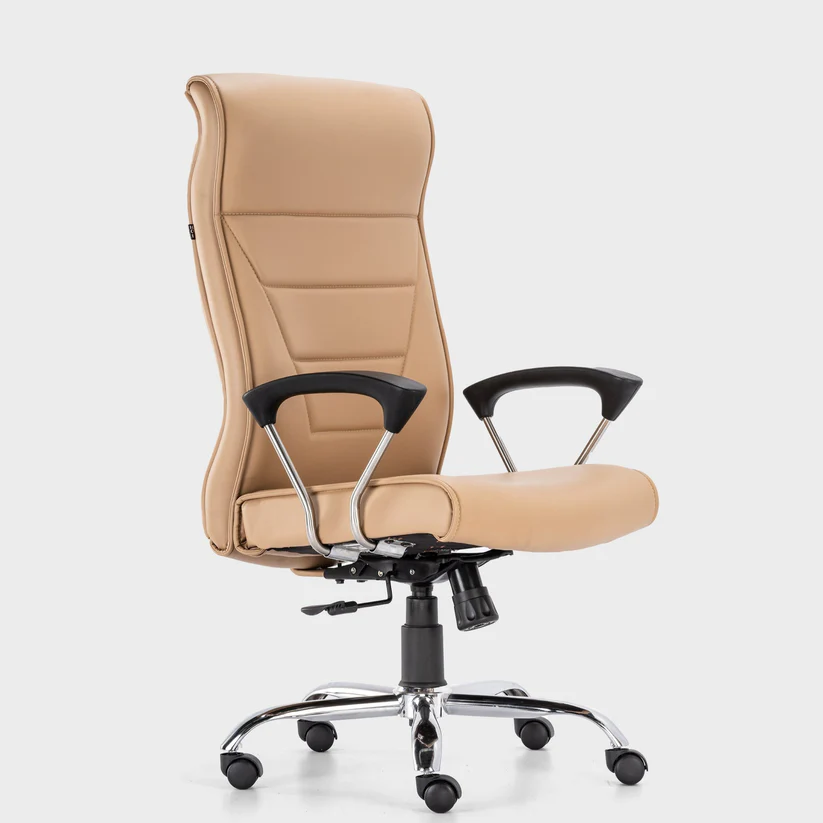 HOF Stable High Back Executive Office Chair – Leatherette Ergonomic Revolving Chair