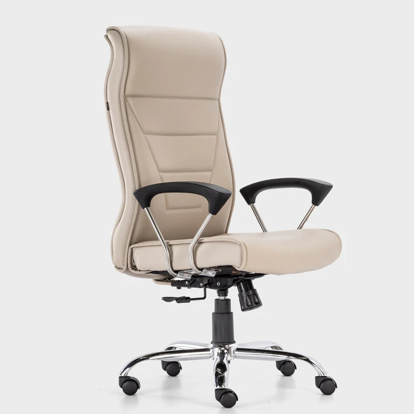 HOF Stable High Back Executive Office Chair – Leatherette Ergonomic Revolving Chair