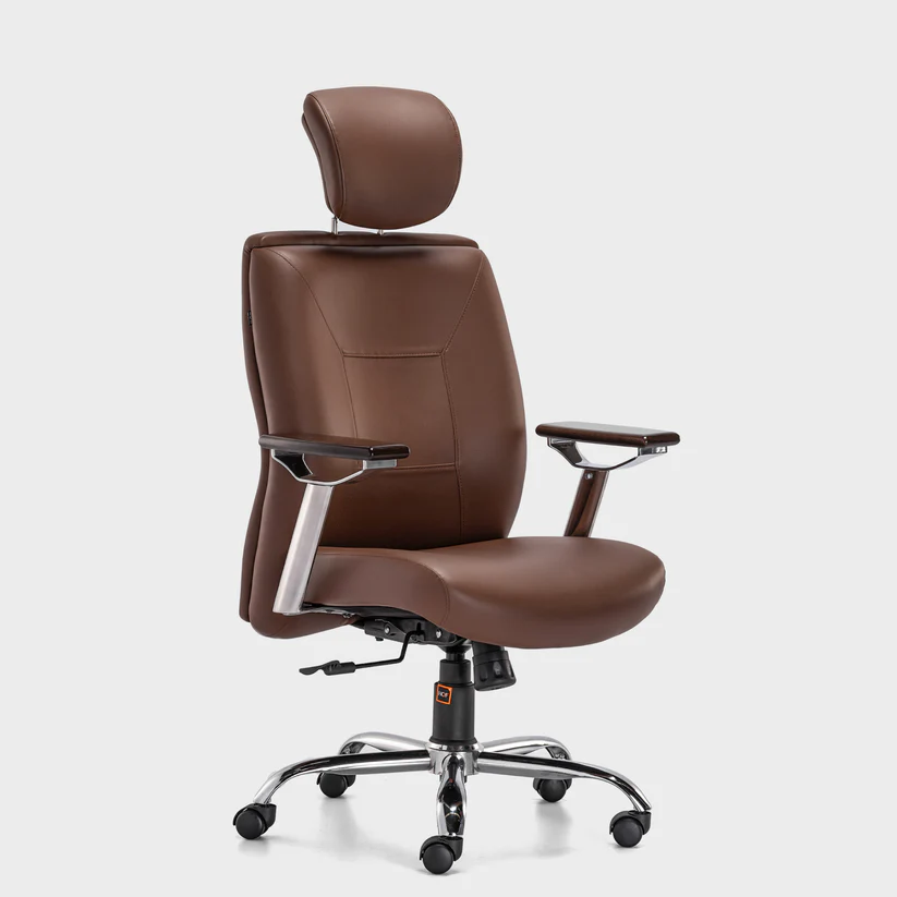 HOF Boss Elite High Back Executive Office Chair – Leatherette Ergonomic Revolving Chair