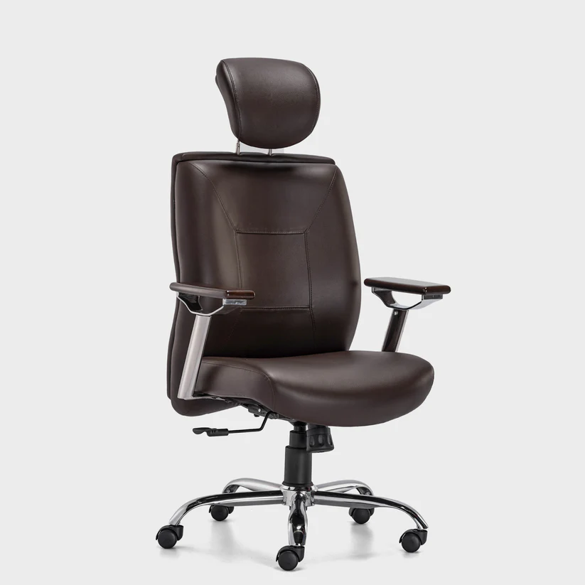 HOF Boss Elite High Back Executive Office Chair – Leatherette Ergonomic Revolving Chair