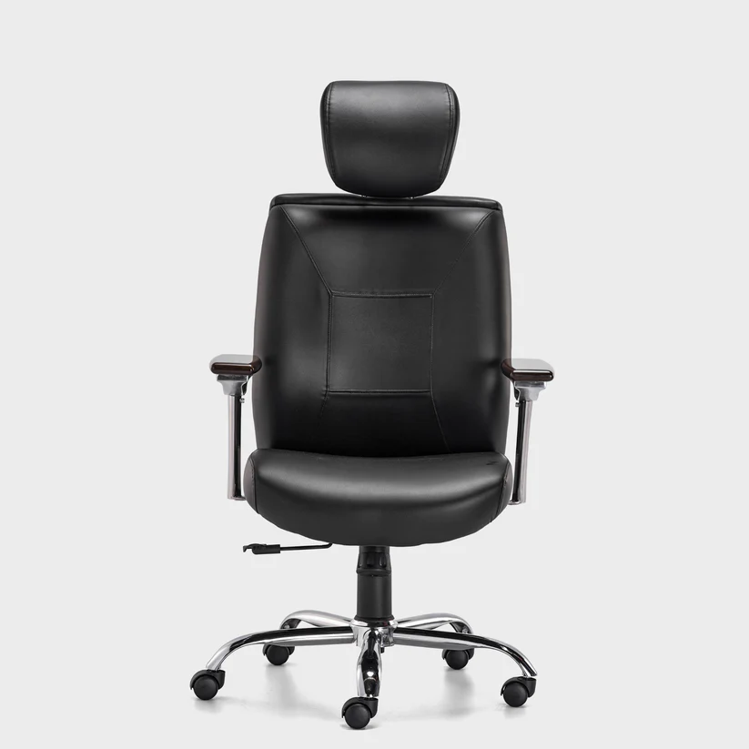 HOF Boss Elite High Back Executive Office Chair – Leatherette Ergonomic Revolving Chair