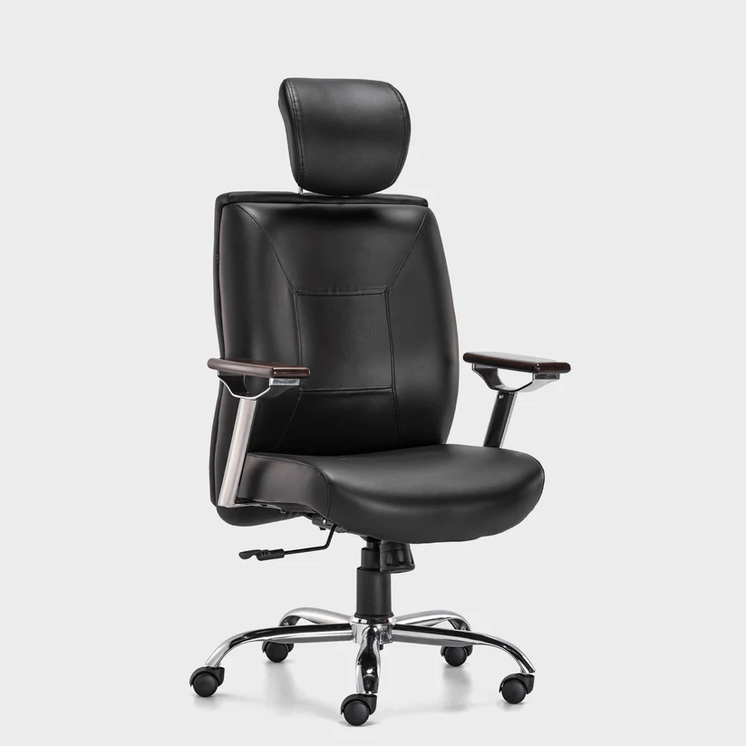 HOF Boss Elite High Back Executive Office Chair – Leatherette Ergonomic Revolving Chair