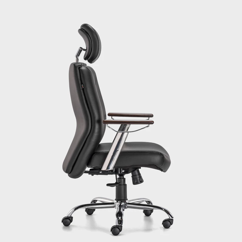 HOF Boss Elite High Back Executive Office Chair – Leatherette Ergonomic Revolving Chair