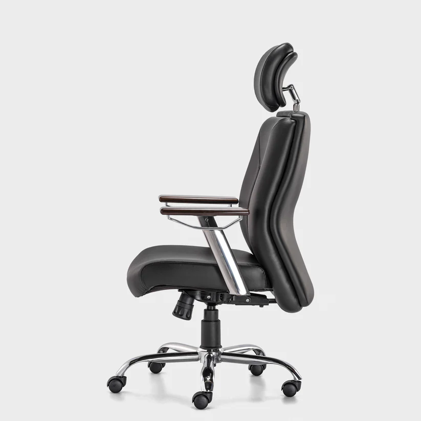 HOF Boss Elite High Back Executive Office Chair – Leatherette Ergonomic Revolving Chair