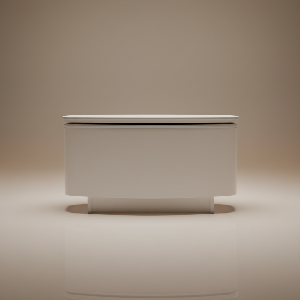 modern-living-room-center-table King Center Table – PU Finish Coffee Table with Ceramic Top & 360° Rotating Design | Sankalp Interino